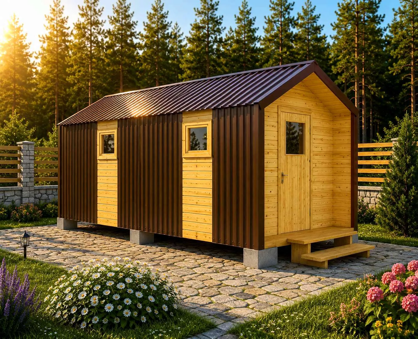 Хозблок в стиле Барнхаус 6х3